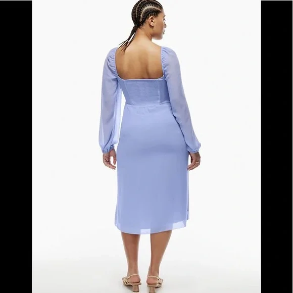 Aritzia Wilfred Jacqueline Dress Soft Iris - Picture 5 of 11